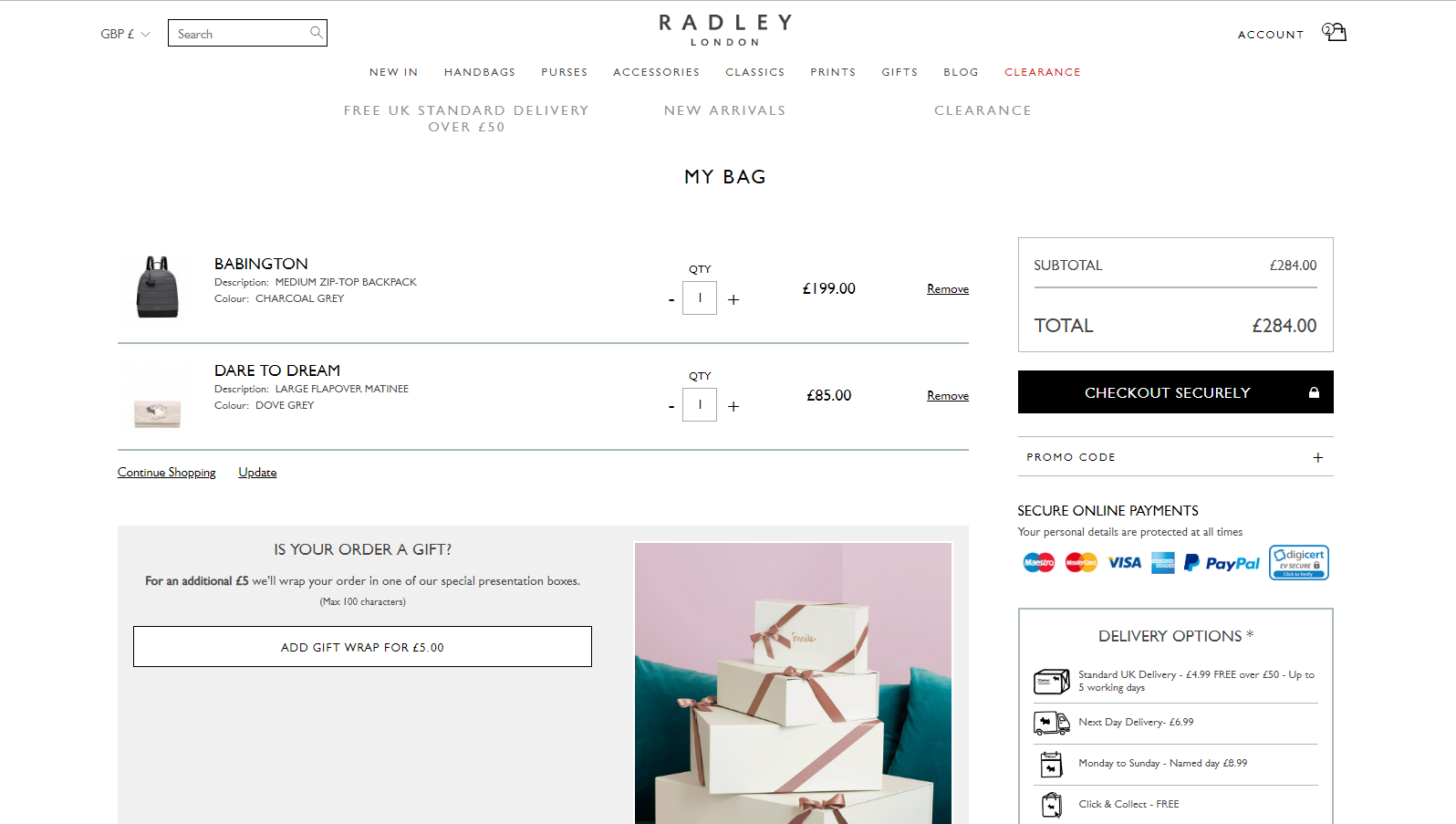 купить Radley в англии