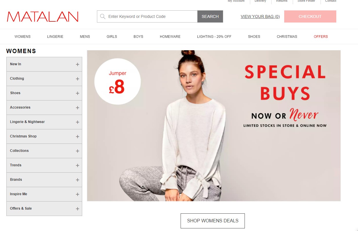 купить matalan в англии